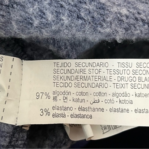 Zara New York 1988 Fleece Sweatshirt Womens Medium Blue Green Red Embroidered - Picture 11 of 11